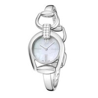 Gucci Horsebit Collection Analog Display Swiss Quartz Silver Watch, YA139503 28mm