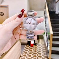 Gucci Interlocking Diamond |Nữ Giới |Mặt Trắng |Lắc Tay Silver |Máy Pin (Quartz) |Size 38mm