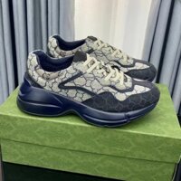 Gucci Nhà Bố Giày Nam Nữ Cùng Phong Cách Đế Dày Bên Trong Tăng Chiều Cao Cặp Đôi Phong Cách Retro Da Màu Sắc Phù Hợp Với Thể Thao Thông Thường Forrest Gump Giày