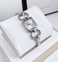 GUCCI Tornavoni Ladies Watch White Metal Belt Silver Shell Waterproof YA120517 - Đồng Hồ Nữ