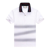 Gucci1349 Áo Sơ Mi POLO Nam Tay Ngắn Mùa Hè Cotton Nguyên Chất Tay Ngắn Chất Lượng Cao Áo Sơ Mi POLO Nam