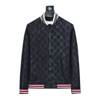 Gucci1537 Nam Quái Vật Nhỏ In Chữ Slim fit Áo Khoác Nam