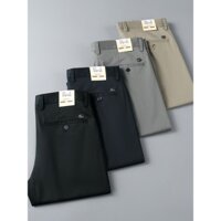 Gucci2025 Phong Cách Mới Cotton Twill Cao Cấp Vải Co Giãn Nam Quần Thẳng