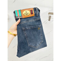 Gucci2025 Quần Jean Cao Cấp Phong Cách Mới Hoài Cổ Quần Jean Nam Hợp Thời Trang Thương Hiệu Tất Cả Trận Đấu Quần Jean Nam