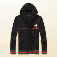 Gucci2052 Áo len có dây kéo nam mùa thu Áo len dài tay đơn giản Áo khoác nam