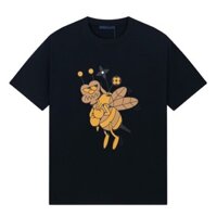 Gucci2145 Phong Cách Mới Nam Rời Ong Tay Ngắn Cổ Tròn Nam Nữ Cùng Phong Cách