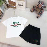 Gucci2506 Quần Short Tay Ngắn Thể Thao Hai Mảnh Phù Hợp Với Nam Nữ Sinh Quần Áo Hàng Đầu