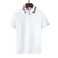 Gucci2609 Áo Sơ Mi Polo Nam Tay Ngắn Thêu Thời Trang Tay Ngắn Ve Áo Thun