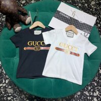 Gucci3206 Áo Thun Nữ Tay Ngắn Trẻ Em Quần Áo Trẻ Em Nam Nữ Cho Bé Đế Ngắn Tay