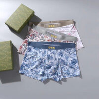 Gucci3618 Quần Lót Nam Liền Mạch Ice Silk Mùa Hè Kháng Khuẩn Boxer Mỏng Thoáng Khí Nguyên Chất Quần Short Cotton