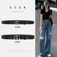 Gucci3618 Thắt lưng nữ Da thật Trang trí quần jean phù hợp