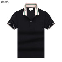 Gucci6571 Áo polo nam phong cách mới Áo sơ mi ngắn tay Jacquard giản dị