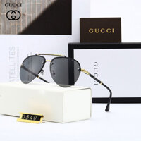 Gucci7435 Kính Mát Phong Cách Mới Nam Chống Tia Cực Tím Mặt Lớn Mỏng Hơn Nhìn Kính Mát Mặt Tròn Phân Cực Kính Lái Xe