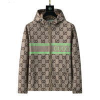 Gucci8525 Áo khoác nam có mũ trùm đầu phong cách mới Quần áo nam hợp thời trang