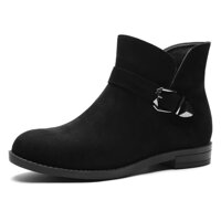 GUCHENG Women's Chelsea Ankle Boots - Low Heel Western Combat Booties