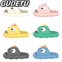 GUDETU Dép cá mập Nữ mặc giống như phim hoạt hình tại nhà phòng tắm đế dày chống trượt dép đôi