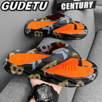 GUDETU  Giày nam. Eva, Dép xỏ ngón, Mềm mại. Thoải mái. Dép xỏ ngón đế dày, áo khoác ngoài nam, dép xỏ ngón, chống trượt, chống mài mòn, giày đi biển thông thường bên biển