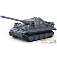 GUDI 6104 non Lego XE TĂNG TIGER bộ đồ chơi xếp lắp ráp ghép mô hình Creator GERMAN KING TIGER TANK Sáng Tạo 1010 khối