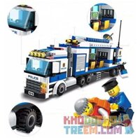 GUDI 9316 TRẠM CẢNH SÁT LƯU ĐỘNG bộ đồ chơi xếp lắp ráp ghép mô hình City Thành Phố 407 khối