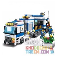 GUDI 9316  TRẠM CẢNH SÁT LƯU ĐỘNG bộ đồ chơi xếp lắp ráp ghép mô hình City Thành Phố 407 khối