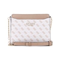 Guess Women's Lorenna Crossbody Top Zip Cross Body Bag - White
