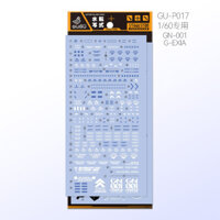 GUGU PG 1/60 GN-001 EXIA  Water Slide Decal