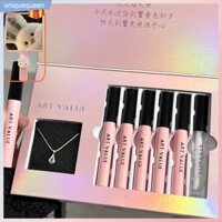 【gửi Gương】Bộ Son Môi Giá Trị Nghệ Thuật Son Môi Lì Và Dầu Dưỡng Môi Chống Thấm Nước Lâu Trôi Son Dưỡng Môi Dưỡng Ẩm Dây Chuyền Quà Tặng Mỹ Phẩm Trang Điểm Giá Cả Phải Chăng