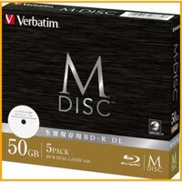 [gửi từ Nhật Bản] ‎Lưu trữ dài hạn Verbatim M-DISC BD-R DL Ghi 1 lần Tốc độ 1-6x 50GB 5 đĩa Blu-ray DBR50RMDP5V2 Verbatim Long-term Storage M-DISC BD-R DL 1-time Recording 1-6x Speed ​​50GB 5 Blu-ray Discs DBR50RMDP5V2