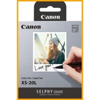 [gửi từ Nhật Bản] Canon SELPHY SQUARE QX10/QX20 Color Ink/Label Set XS-20L Bộ mực in/nhãn màu Canon SELPHY SQUARE QX10/QX20 XS-20L