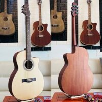 Guitar acoustic thùng mỏng gỗ Hồng Đào dáng khuyết sơn mờ hoặc sơn bóng