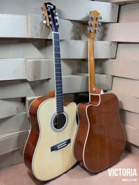 Guitar Acoustic Victorya VT-360 – Lưng hông gỗ mahogany + Top gỗ thông full solid – Âm hay + Bán chạy