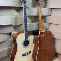 Guitar Acoustic Victorya VT-360 – Lưng hông gỗ mahogany + Top gỗ thông full solid – Âm hay + Bán chạy