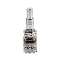 Guitar Bass Mini Dual Pots Stacked Concentric Potentiometer W/ Center Detent B100K