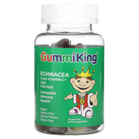 GummiKing Echinacea Plus Vitamin C & Kẽm cho Trẻ Em vị Dâu Cam Chanh Nho Cherry & Bưởi 60 viên Kẹo Gummy