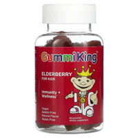 GummiKing Elderberry for Kids Immunity + Wellness Raspberry 60 Gummies