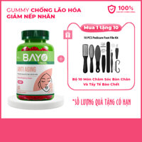 Gummy chống lão hoá giảm nếp nhăn( Tặng bộ 10 món chăm sóc bàn chân và tẩy tế bào chết)