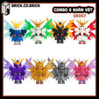 Gundam Đồ chơi Lắp ráp Combo 8 Nhân vật Giá rẻ Mô hình Người Máy Tinh Nhuệ  Có Cánh GR057