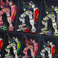 Gundam Robot Miếng Dán Khung Xe Máy Điện Trang Trí Di Động Phù Hợp Với Cá Tính Hai Chiều Cơ Thể Trầy Xước Decal