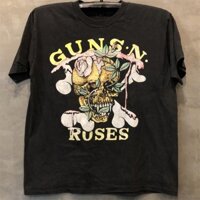 Guns n 'roses gun and flower band xung quanh sang trọng hip hop tay ngắn thời trang in cotton tinh khiết nam và nữ t-shirt hợp thời trang