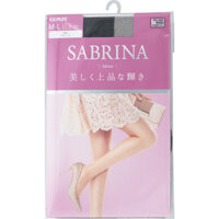 Gunze Sabrina Shine Pantyhose Black M-L Stockings Plain Stockings Stockings