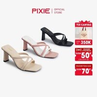 Guốc Cao Gót 7cm Quai Chéo Pixie H285