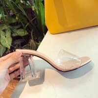 Guốc Cao Gót Đế Trong 7 Phân