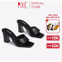 Guốc Cao Gót Pixie 7cm Quai Ngang H090