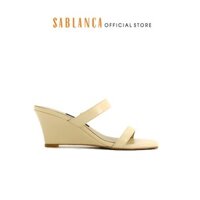 Guốc đế xuồng 7cm quai ngang Rossy Chunky Clogs SABLANCA GX0009