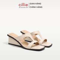 Guốc Đế Xuồng Nữ Cillie Cao 6cm Chắc Chắn Không Đau Chân Quai Ngang 1165