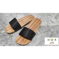 Guốc Gỗ Guốc Mộc Nam Nữ Bảng Quai Lớn ( đế cao su 2 lớp )