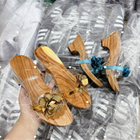 Guốc gỗ hoa trong cao 7cm - ACKids💎