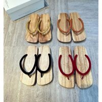 Guốc gỗ nhật màu mộc tự nhiên