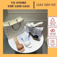 Guốc gót loe quai trong 7P Sang chảnh - Guốc nữ 7P Chile ..