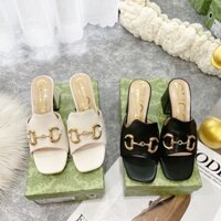 Guốc  gucci nữ super 2 màu cao cấp , giày cao got gucci nữ sezi 35- 39